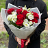 Букет цветов Красно-белое №160 - Фото 2