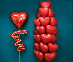 Композиция из шаров "Большая Любовь"