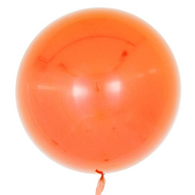Шар "Сфера 3D Deco Bubble" (Оранжевый), глянец