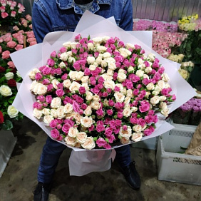 Букет цветов "Кустарная любовь"