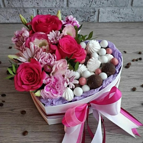 Цветы в коробке №552