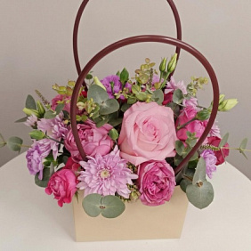Цветы в коробке №965