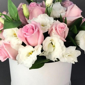 Коробка из цветов "Нежность" №164