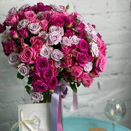 Роза кустовая 29 штук №162 - Фото 5