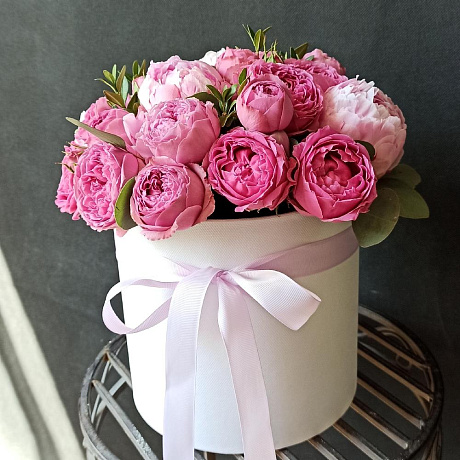 Букет в коробке Розовая пантера - Фото 3