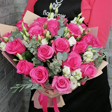 Букет цветов Розовое танго №163 - Фото 2