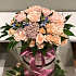 Цветы в коробке Нежные кустовые розы - Фото 1