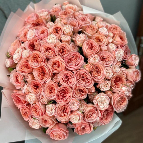 Букет цветов Розовый рай №160 - Фото 5