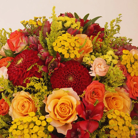 Композиция цветов Luxury Flowers Яркие эмоции - Фото 4