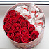 Шляпная коробка с розами и рафаело - Фото 1