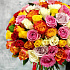 Букет из разноцветных роз Яркие чувства - Фото 3