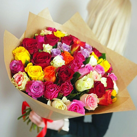 Очень большой микс 49 роз - Фото 2