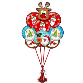 Композиция из шаров "Новогодний микс"