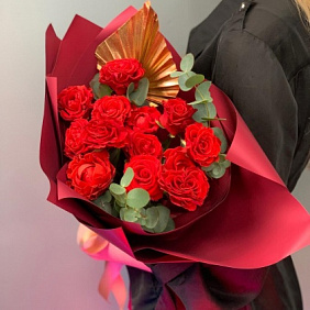 Букет цветов "Три «к» красивый ,красный клёвый"