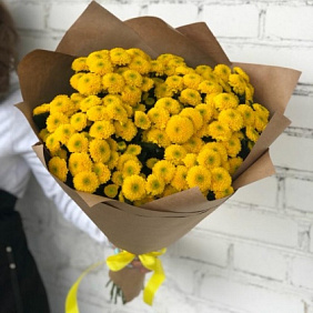 Букет цветов "Помпон Еллоу"