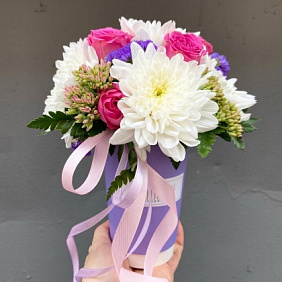 Букет "Цветочный стаканчик-комплимент" №162
