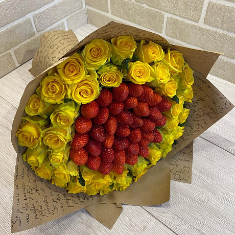 Букет цветов Желтый вкус - Фото 3