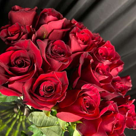 Букет из 25 красных роз №160 - Фото 4