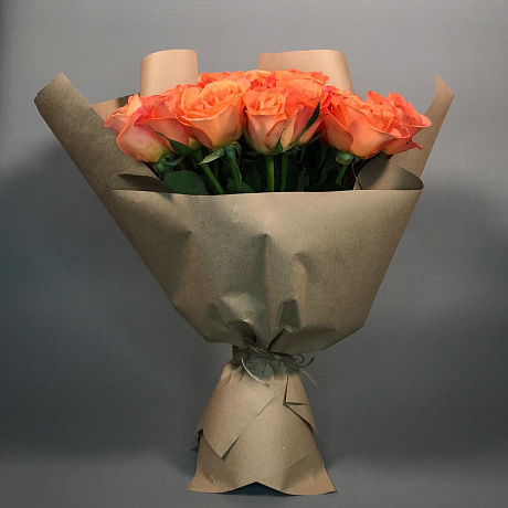 Букет цветов Огненный закат - Фото 2