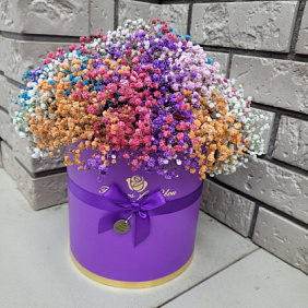 Букет цветов "Радужный шар" №161