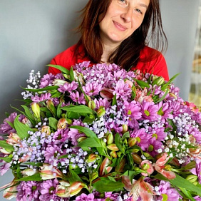 Букет цветов "Сиреневое облако" №161
