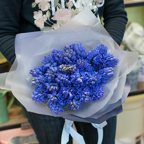 Букет цветов Синие гиацинты - Фото 2