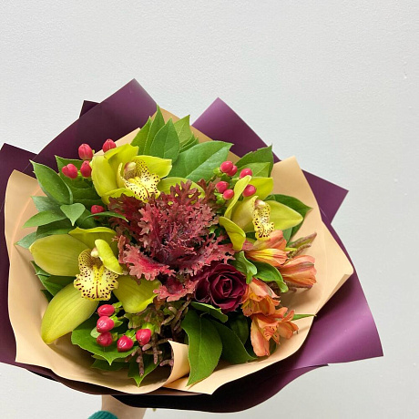 Букет цветов Сочная осень - Фото 2