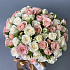 Шляпная коробка с кустовыми розами - Фото 3