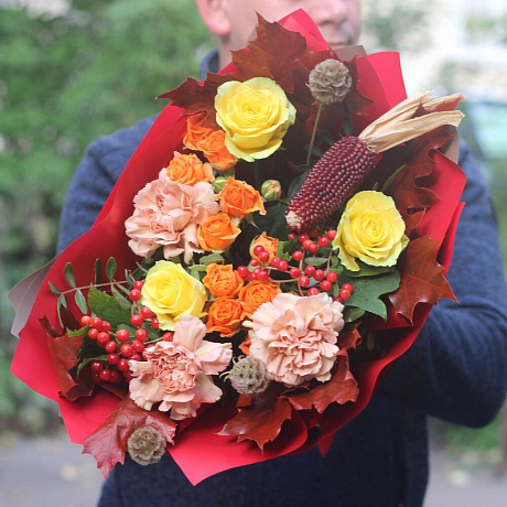 Букет из роз Bouquet autumn 2 - Фото 2