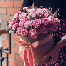 Цветы в коробке №399