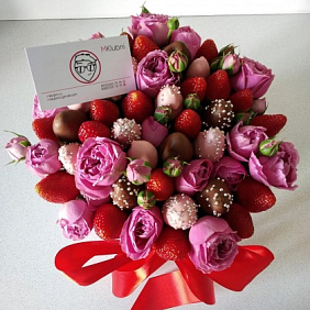 Букет в шляпной коробке L 1