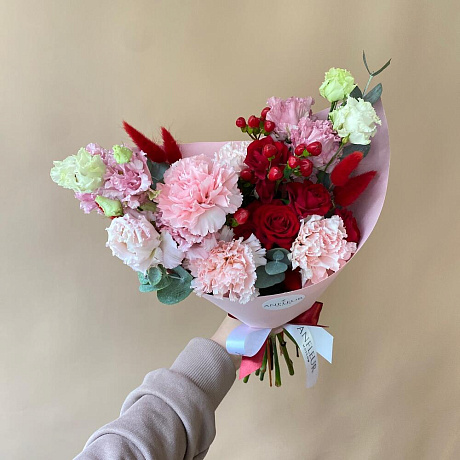 Букет Малиновый щербет №160 - Фото 2