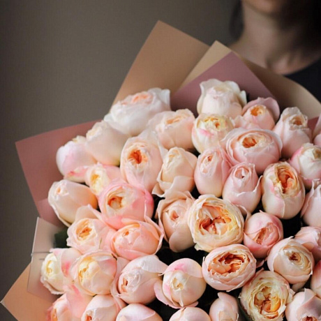 Букет из пионовидных роз Принцесса Айко (47) - Фото 2