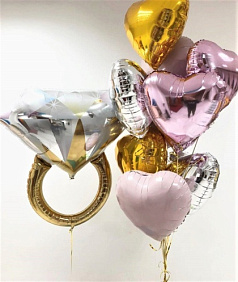 Композиция из шаров "Фольга" №2