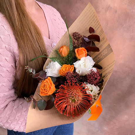 Букет цветов Осенний бум - Фото 5