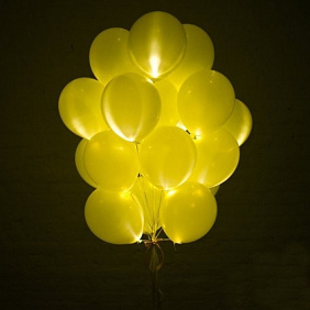 Желтые светящиеся шары