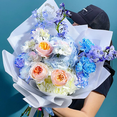 Букет цветов Сияние Единорога №160 - Фото 2