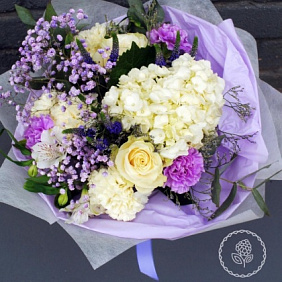 Букет цветов "Сиреневый закат" №160