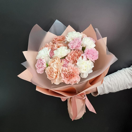 Букет из нежных диантусов - Фото 5