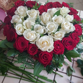 Букет цветов "Сердце для тебя" №160