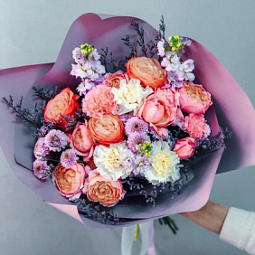 Букет цветов "Лавандовый" №161