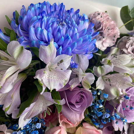 Букет из дельфиниума №161 - Фото 2