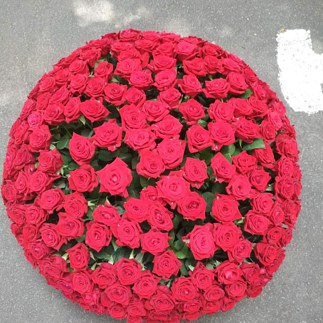 Корзина с розами №160 - Фото 4