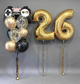 Композиция из шаров "Игрок"