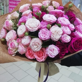Микс кустовых роз №161