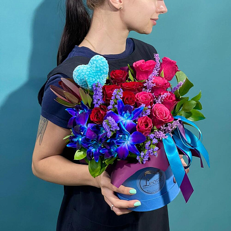 Букет цветов Пылкий Космос №161 - Фото 2