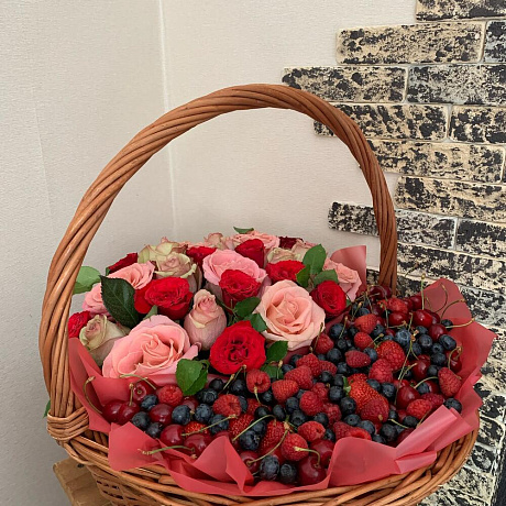 Эко подарочный набор из ягод и цветов - Фото 2