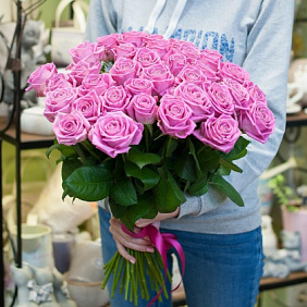 Букет из розовых роз (35)