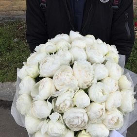 Букет цветов "Белые жемчужины"