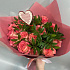 Букет из 19 роз Джумилия с зеленью - Фото 5